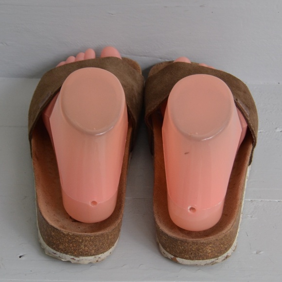 Biostep Tan Brown Sandals Women's 7.5 Made In Spain Slip On Shoes Casual - Picture 3 of 7
